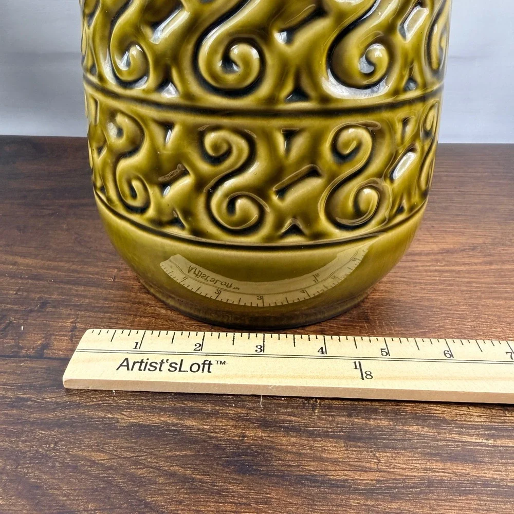 Carstens Tönnieshof Europa 7252-40 West German Pottery Floor Vase MCM 1960s 16